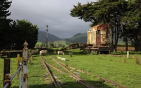 The remnants of the original Tokomaru train station.