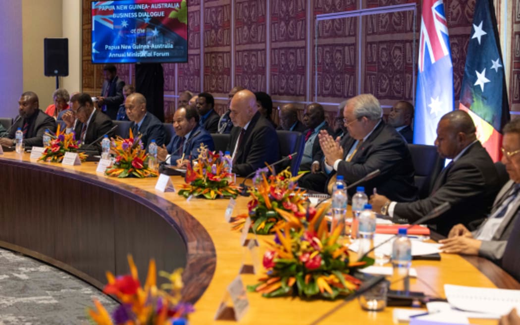 PNG Ministerial Forum held at APEC Haus, Port Moresby on Wednesday 19 June 2024.

PNG attendees:
- Hon John Rosso MP, Deputy Prime Minster and Minster for Lands, Physical Planning, Urbanisation and Immigration
- Hon Justin Tkatchenko, CBE, BEM, ISOP MP, Minister for Foreign Minister
- Hon Pila Niningi LLB MP, Minister for Justice and Attorney General
- Hon lan Ling-Stuckey MP, Minister assisting the Prime Minister on Treasury, and Acting Minister for Finance
- Hon Dr Billy Joseph MP, Minister for Defence
- Hon Dr Lino Tom MP, Minister for Health
- Hon John Boito MP, Minister for Agriculture and Livestock
- Hon Jelta Wong MP, Minister for Fisheries and Marine Resources
- Hon Simo Kilepa MP, Minister for Environment,Conservation & Climate Change
- Hon Timothy Masiu MP, Minister for Information and Communications
- Hon Peter Tsiamalili Jr MP, Minister for Internal Security
- Hon Lucas Dekena MP, Minister for Education and
- Acting Minister for Higher Education, Research, Science and Technology...