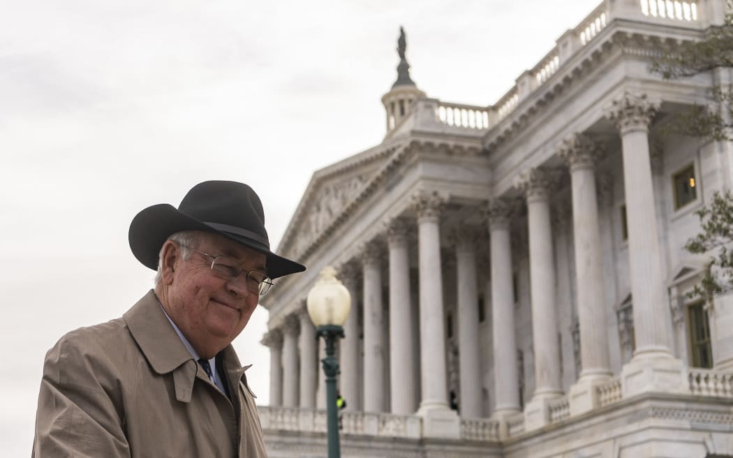 Kenneth Starr, personal lawyer to US President Donald Trump departs the US Capitol on 3 February, 2020 in Washington, DC.