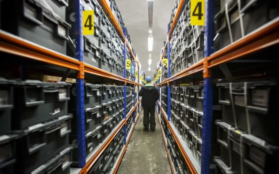 Boxes with seeds from around the world are saved for posterity in the seed vault in Svalbard.