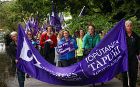Nurses protest in Christchurch