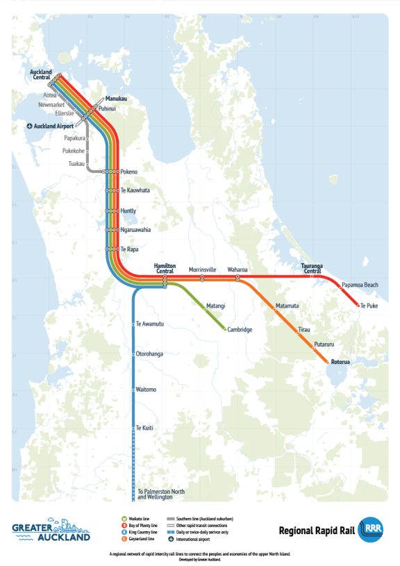 A map design of the proposed railway.