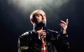 Mac Miller performs on the Camp Stage during day 1 of Camp Flog Gnaw Carnival 2017