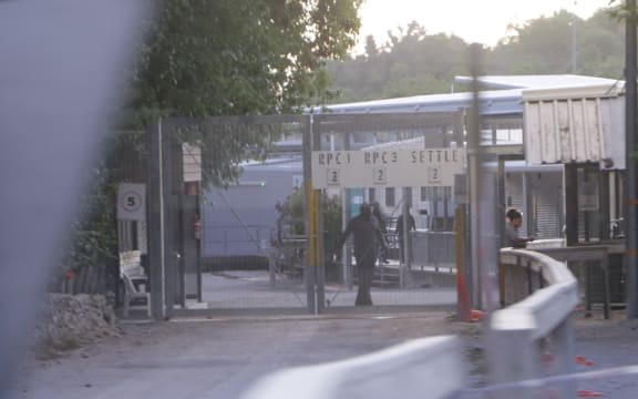 The entrance to Regional Processing Centre one or RPC1 currently holding around 90 asylum seekers.