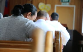 Parishioners at the Samoan Methodist Church in Levin.