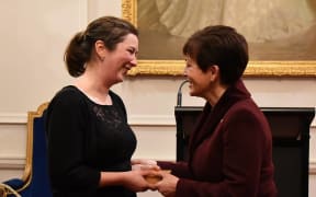 Zonta award winner Dr Jessie Prebble with Governor General Dame Patsy Reddy