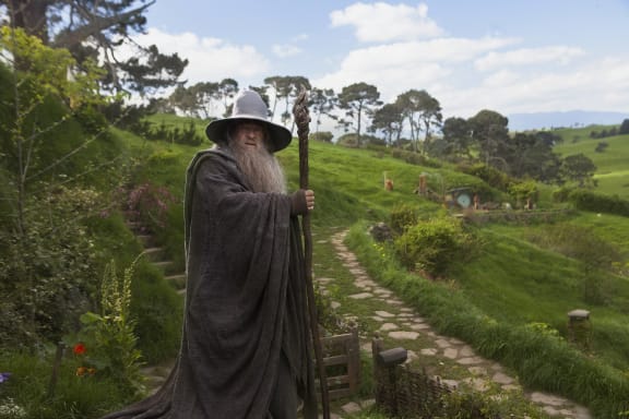 Ian McKellen as Gandalf in "The Hobbit: An Unexpected Journey” which premiered in Wellington in 2012.