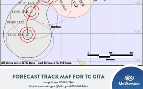 Cyclone Gita - Friday 10am