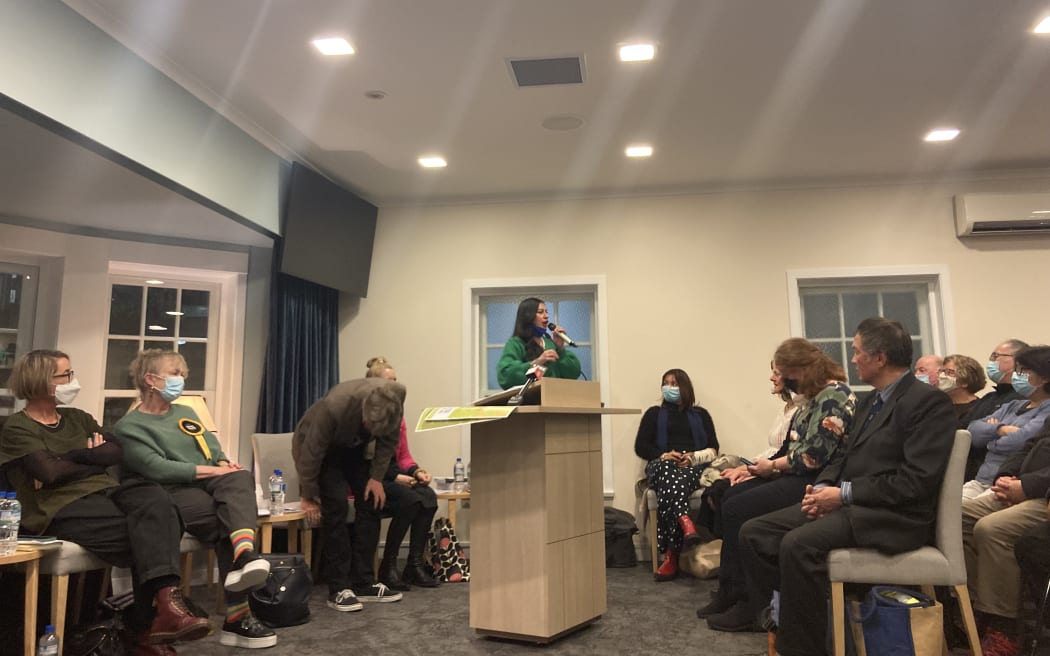 Local council election debate in Aro Valley held at a funeral home in Wellington.