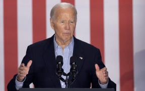 MADISON, WISCONSIN - JULY 05: President Joe Biden speaks to supporters during a campaign rally at Sherman Middle School on July 05, 2024 in Madison, Wisconsin. Following the rally Biden was expected to sit down for a network interview which is expected to air during prime time as the campaign scrambles to do damage control after Biden's poor performance at last week's debate.   Scott Olson/Getty Images/AFP (Photo by SCOTT OLSON / GETTY IMAGES NORTH AMERICA / Getty Images via AFP)