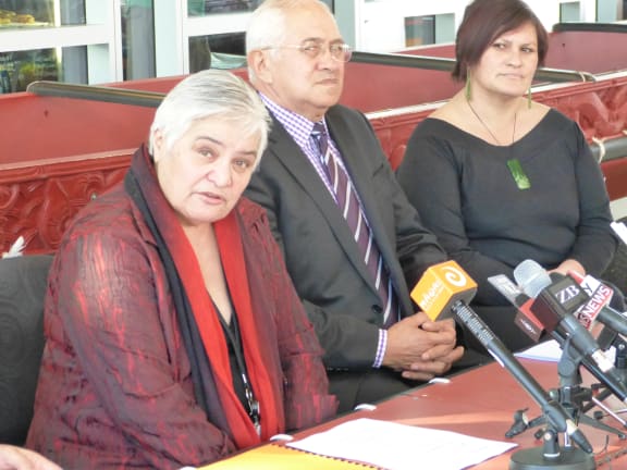 Founding Whanau Ora Minister Tariana Turia, left, with members of its governance group.
