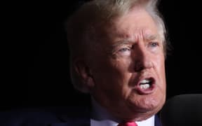Former President Donald Trump speaks to supporters during a rally on 5 August 2022 in Wisconsin.
