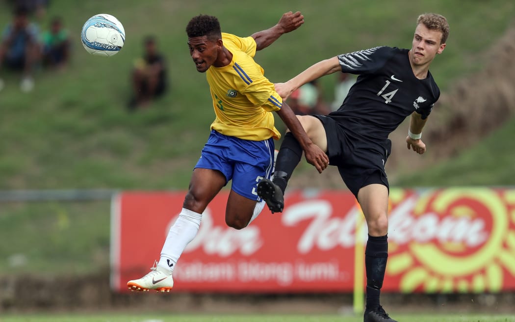 Oskar Van Hattum in action in under 16 OFC