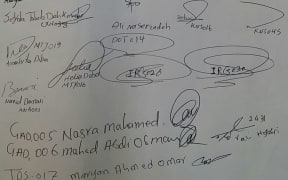 The letter is signed by a group of Nauru refugees.