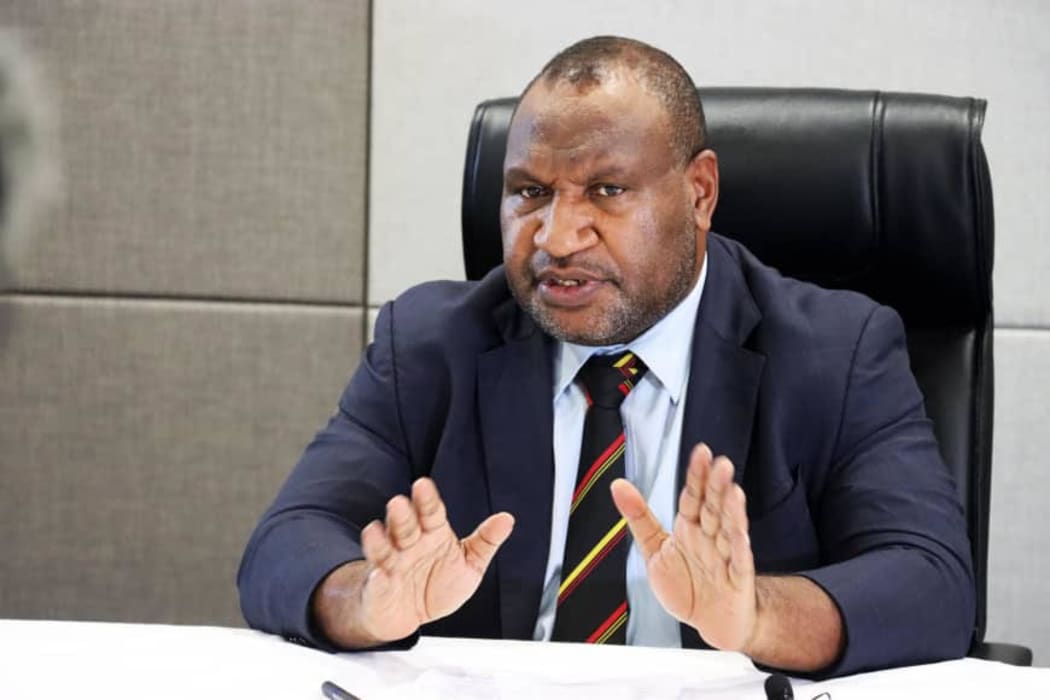 PNG Prime Minister James Marape addresses media regarding a Supreme Court ruling relating to parliament. 9 December, 2020.