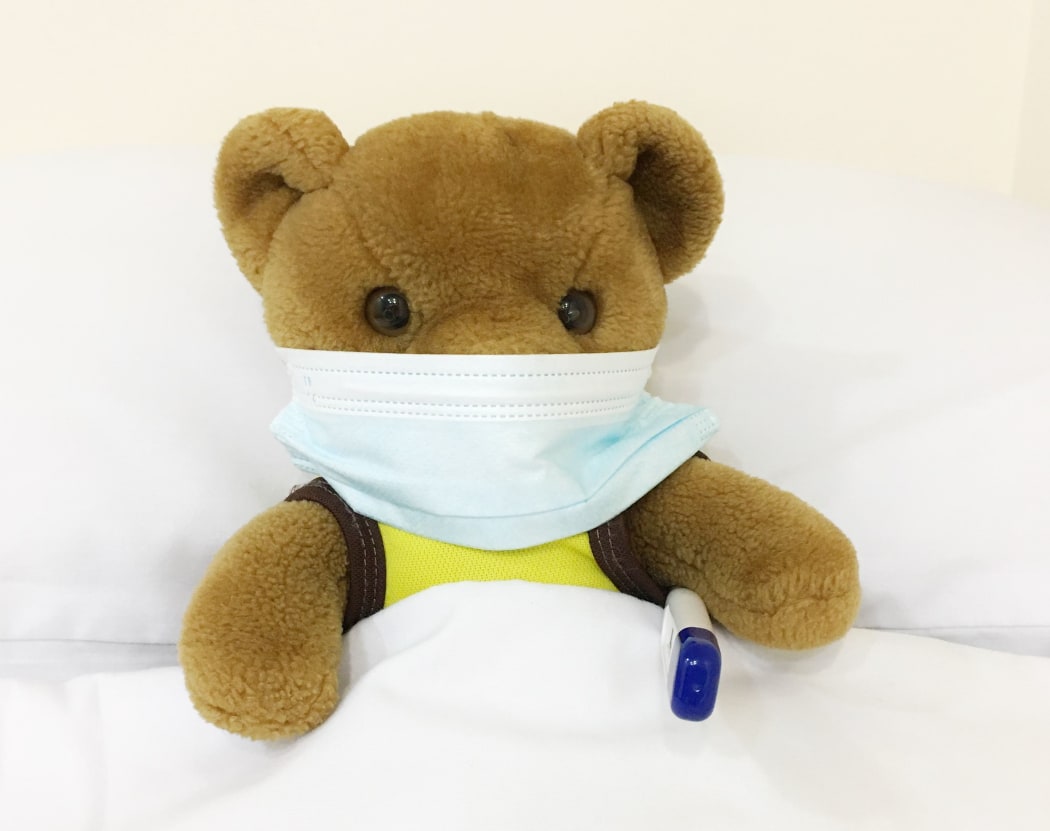 teddy bear with surgical mask