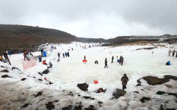 Only the beginner areas of Turoa's Alpine Meadow and Whakapapa's Happy Valley are open due to a lack of snow on other areas.