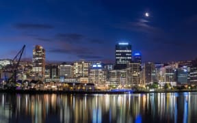 Wellington waterfront night generic