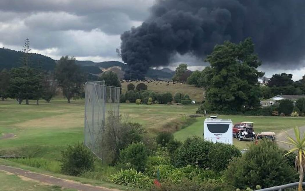 The fire in Kopu, near Thames.