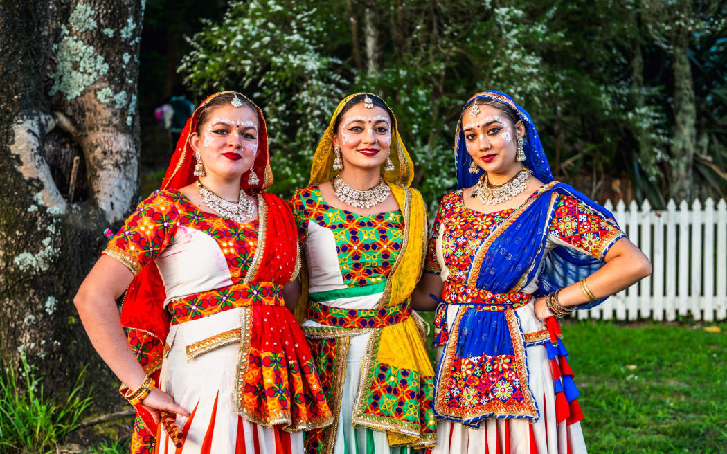 Performers at Tauranga Diwali Festival.
