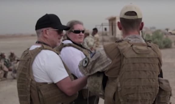 Jane Patterson in Taji Camp, Iraq