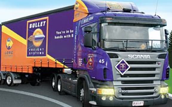 A Bullet Freight Systems truck.