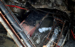 An access portal to the Pike River Mine on 30 November 2010.