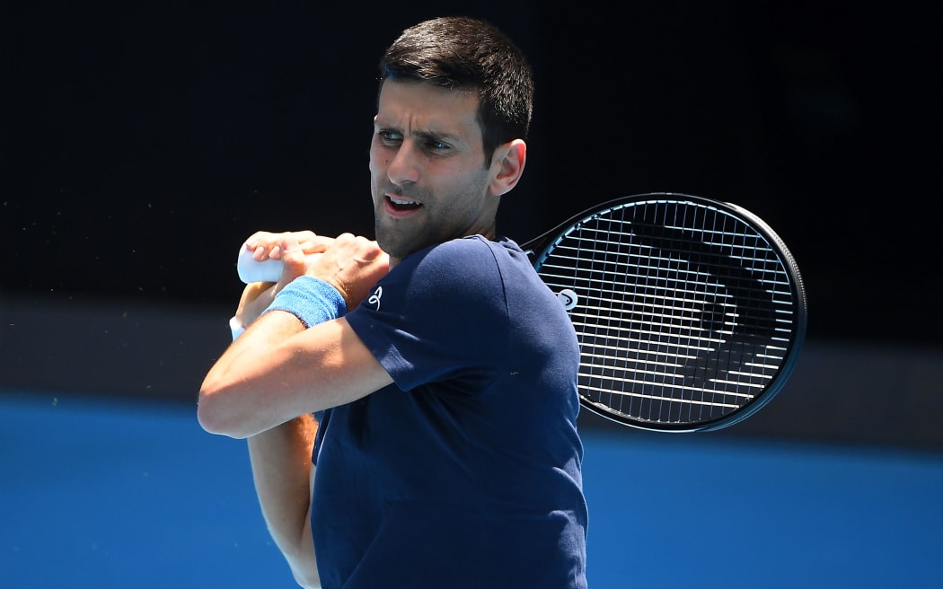 Novak Djokovic of Serbia