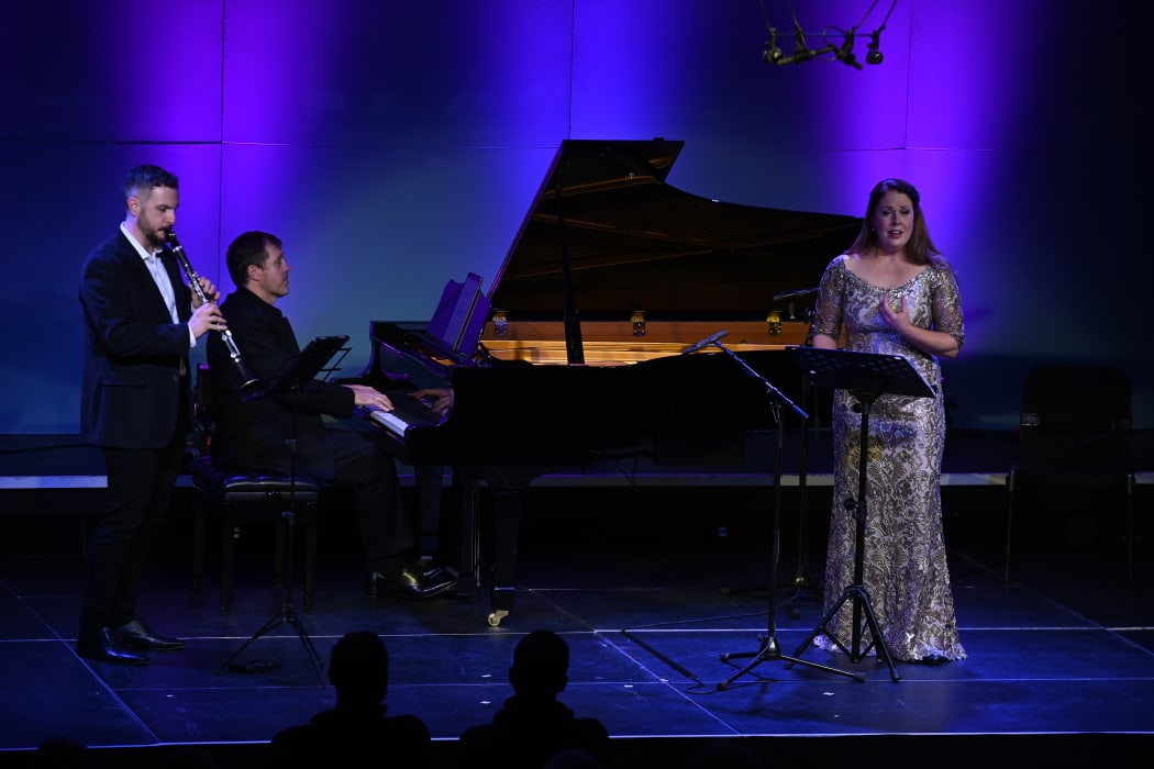 Jonathan Cohen, Anna Leese and Stephen De Pledge at the Wakatipu Music Festival.