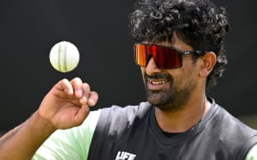 Ish Sodhi during New Zealand Blackcaps training