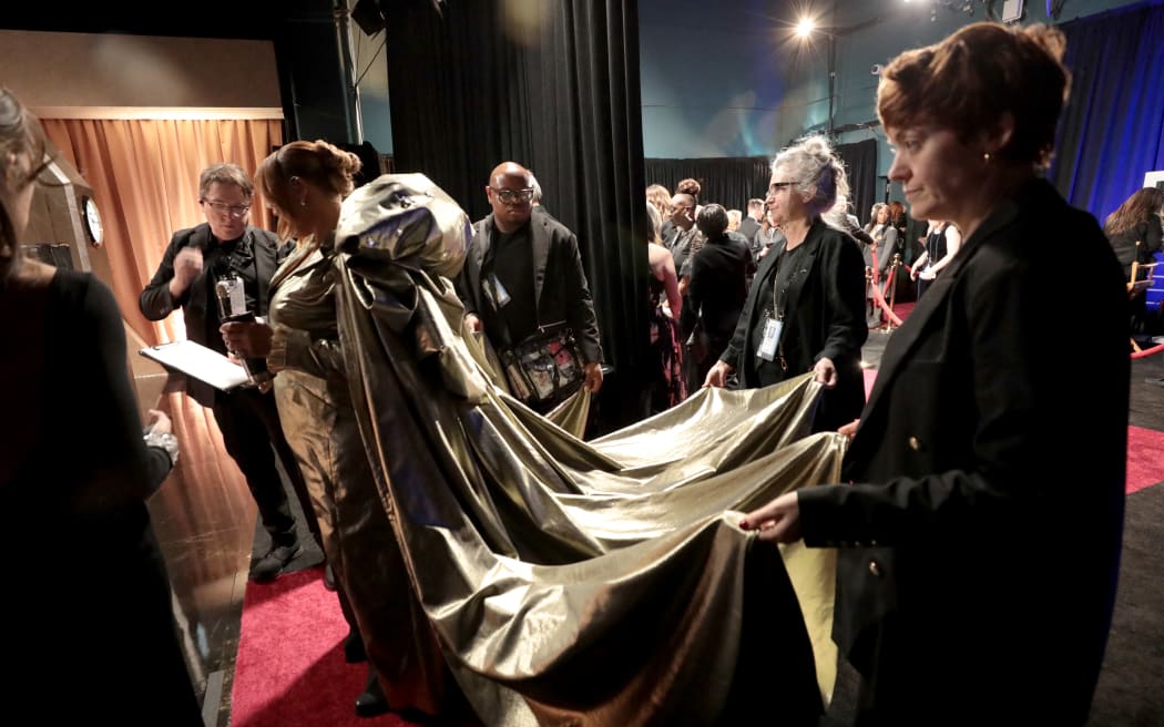 HOLLYWOOD, CALIFORNIA - MARCH 02: In this handout photo provided by The Academy, Queen Latifah is seen backstage during the 97th Annual Oscars at Dolby Theatre on March 02, 2025 in Hollywood, California.   Al Seib/The Academy via Getty Images/AFP (Photo by Handout / GETTY IMAGES NORTH AMERICA / Getty Images via AFP)