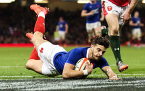 2020 Guinness Six Nations Championship Round 3, Principality Stadium, Cardiff, Wales 22/2/2020
Wales vs France
France's Romain Ntamack scores a try 
Mandatory Credit Â©INPHO/Billy Stickland