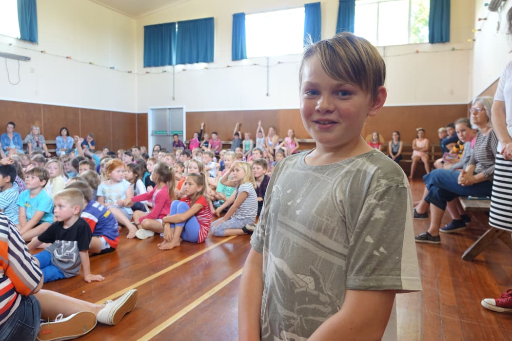 10-year-old Jaden Allen's favourite part of NanoGirl's show was seeing his teacher Mrs Barnett flying - "It was just really cool"