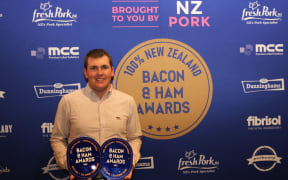 100% New Zealand Bacon and Ham Awards supreme winner Jordan Hamilton-Bicknell.
