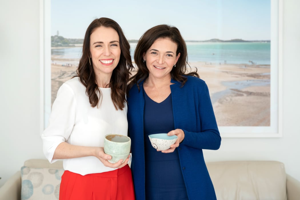 Prime Minister Jacinda Ardern and Facebook Chief Operating Officer, Sheryl Sandberg.