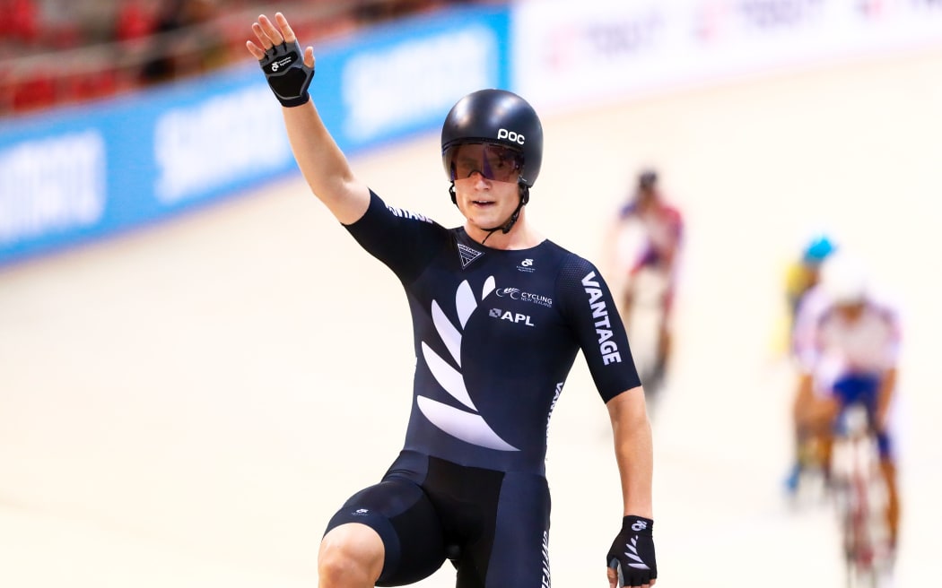 New Zealand cyclist Campbell Stewart.