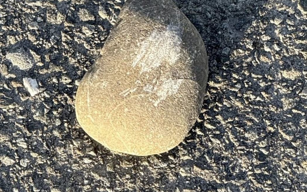 a rock MP Matt Doocey says was thrown through his car window.