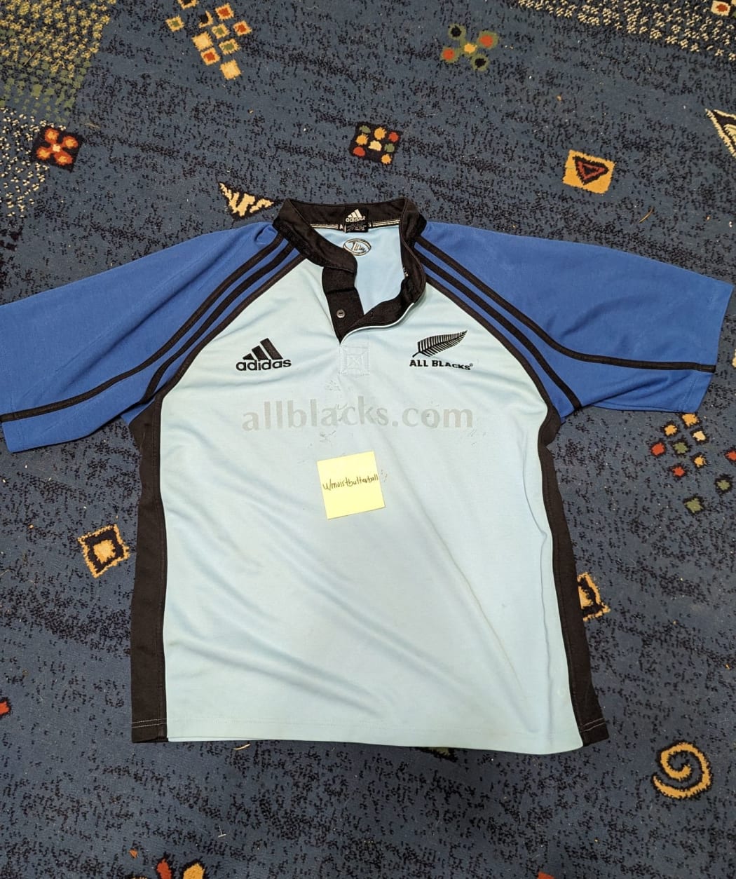 One of the All Blacks jerseys delivered to Joey.