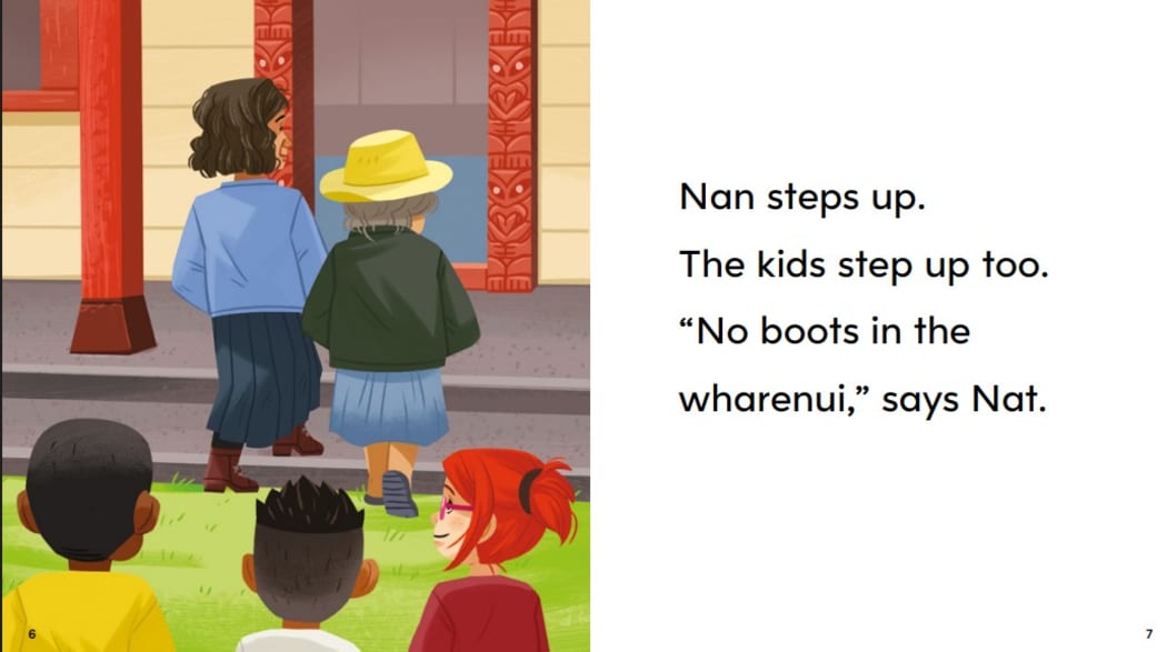 A page from At the Marae.