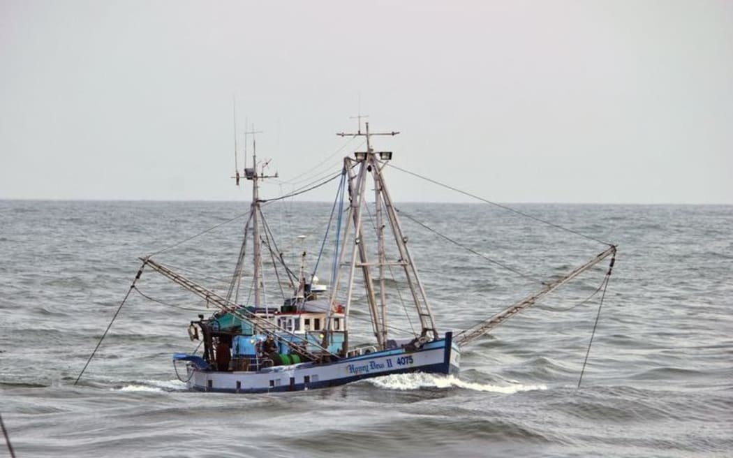 Fishing boat in Greymouth