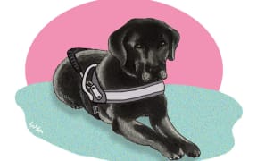 Pinky Fang's illustration of her dog Lyric