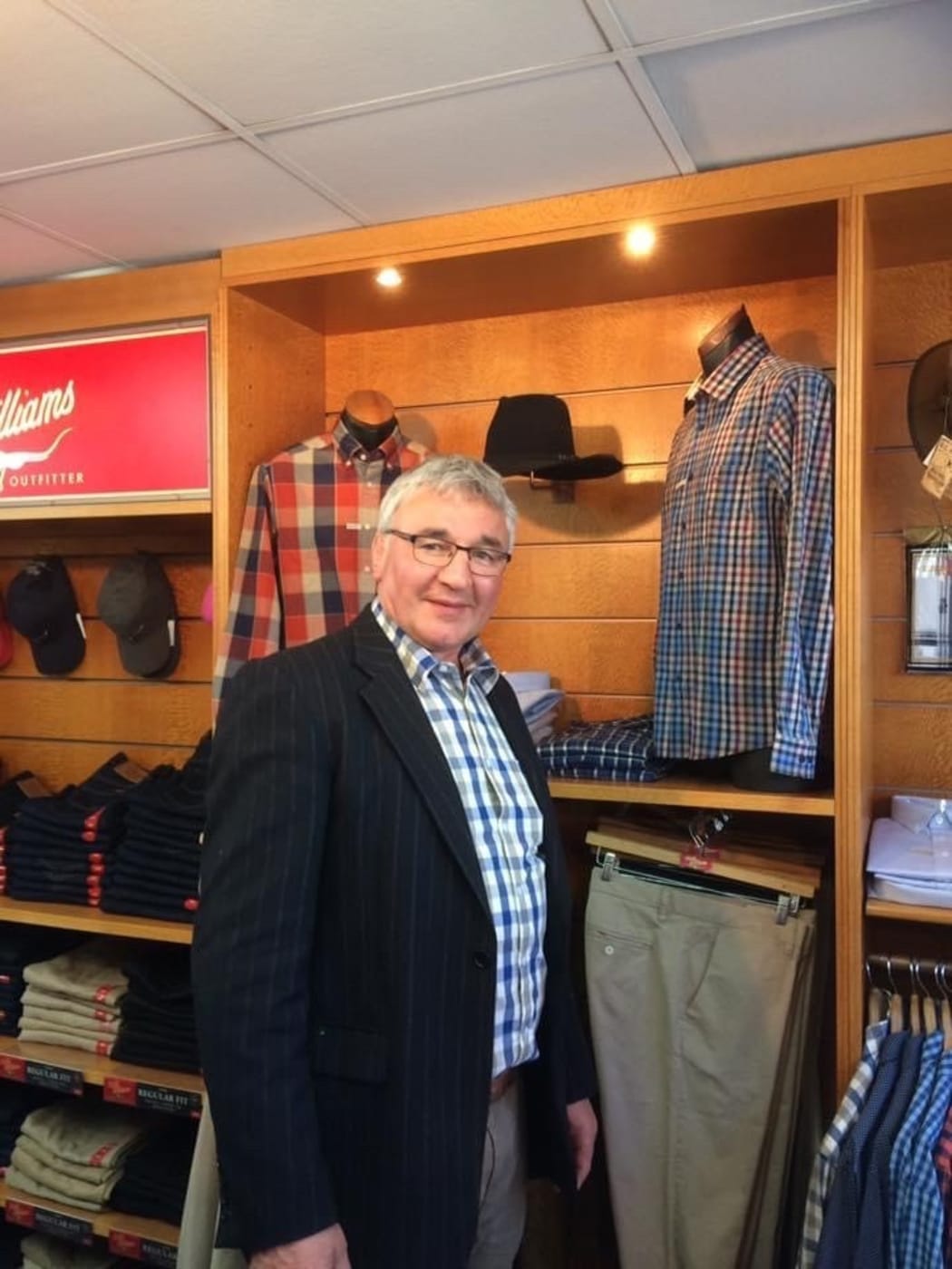 David Anderson of Anderson Outfitters in his store in downtown Queenstown that is closing after 28 years.