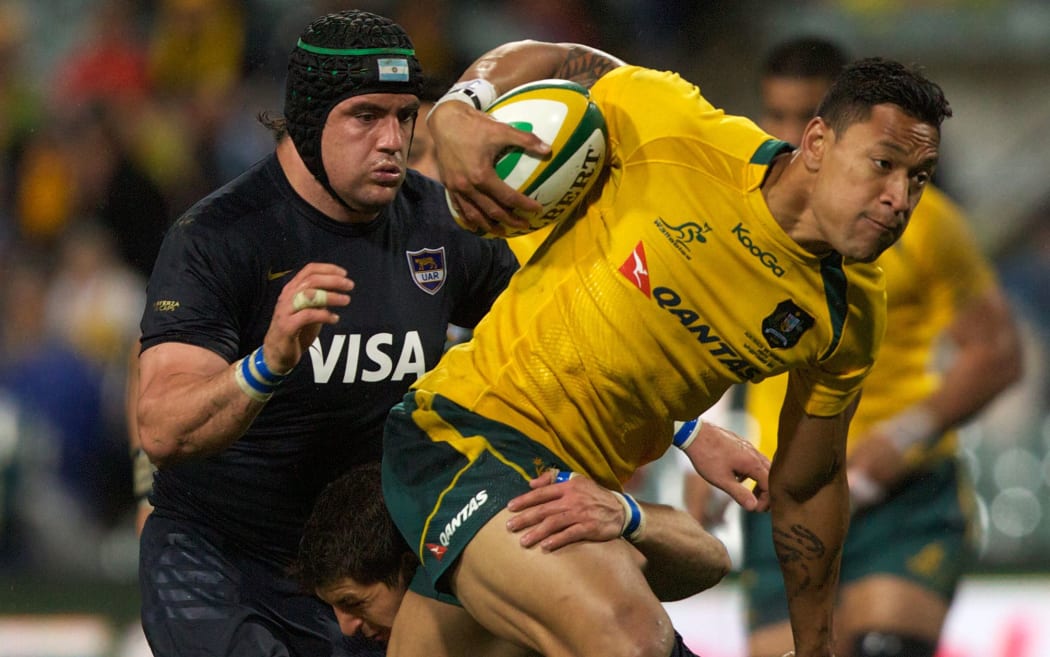 Israel Folau against Argentina, 2013.