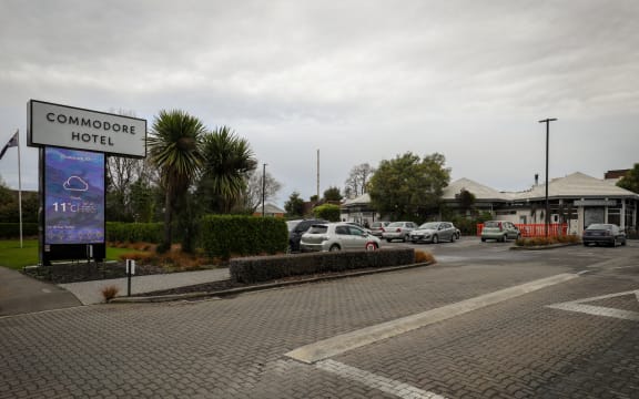 The Commodore Hotel in Christchurch is being used as an isolation facility.