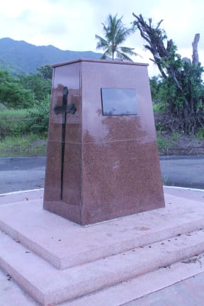 Cenotaph honouring World War victims in Rabaul, Papua New Guinea.