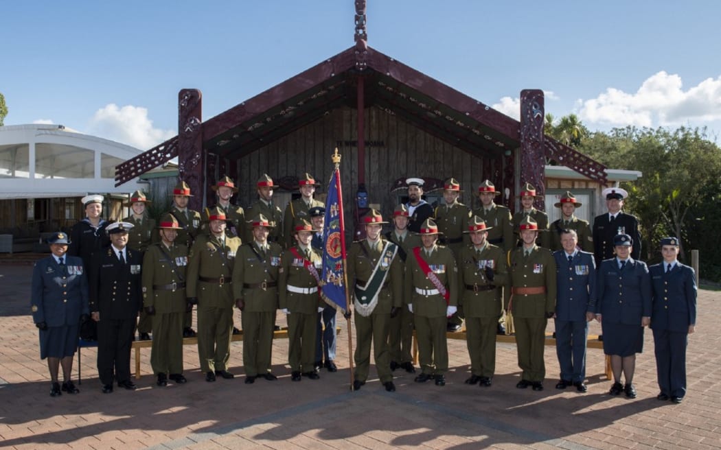The New Zealand Defence Force contingent attending commemorations for the 75th Anniversary of the Battles of Cassino, in Italy.