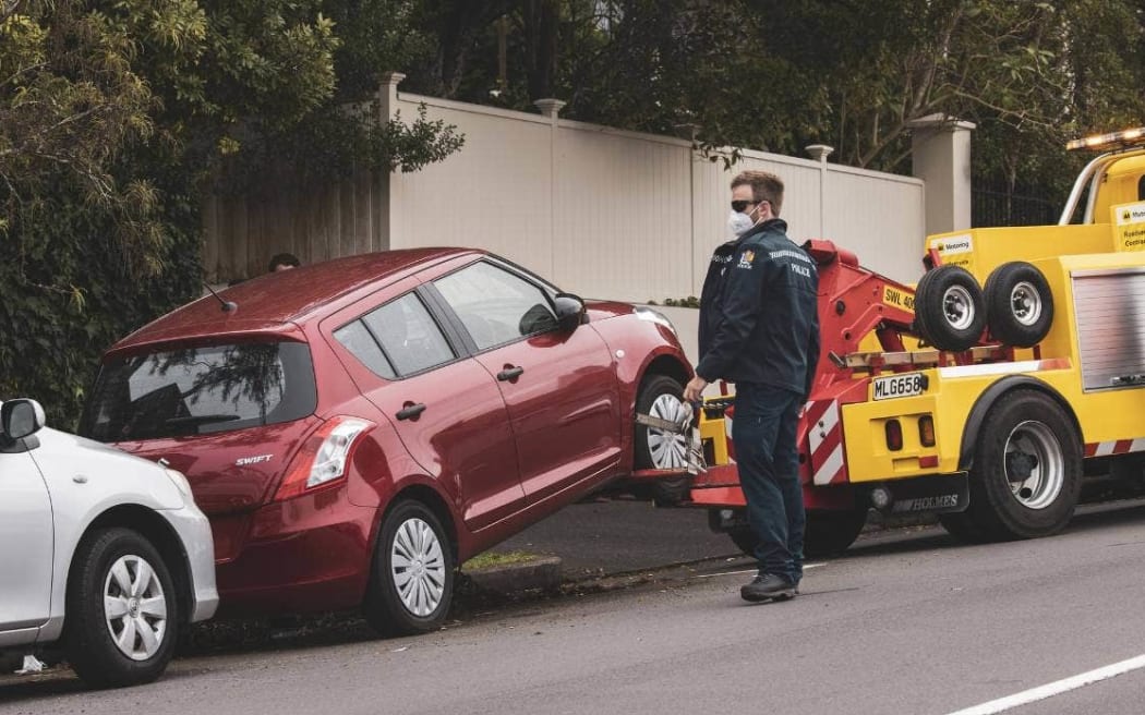 Helena Wakefield was found dead in this Suzuki Swift on St Vincent ave in Remuera.