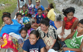 Tuvalu women and children