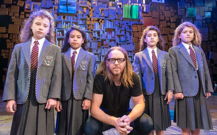 Tim Minchin with the cast of Matilda