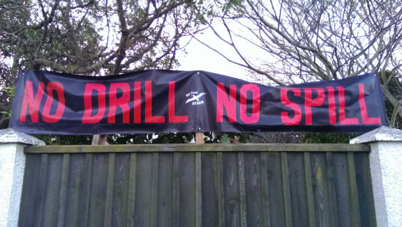 A sign in the Dunedin beach suburb of St Clair.
